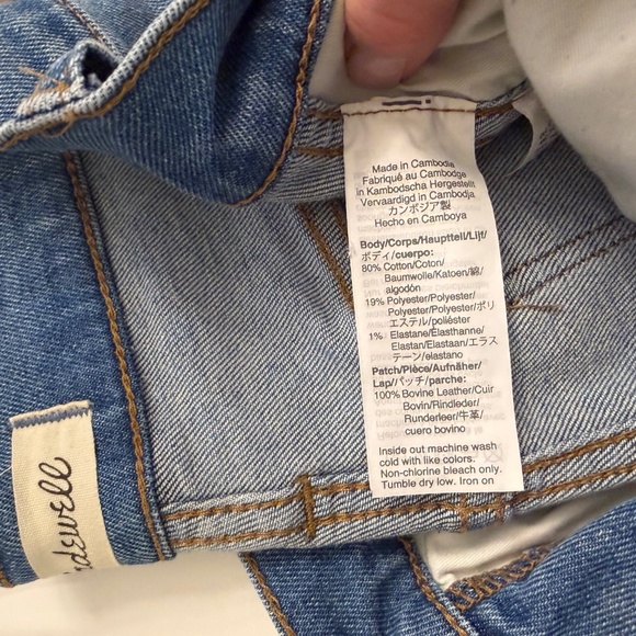 Madewell 10" High-Rise Skinny Crop, size 29P - Picture 3 of 3